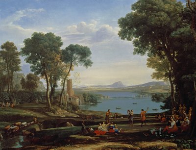 Paysage avec le mariage d